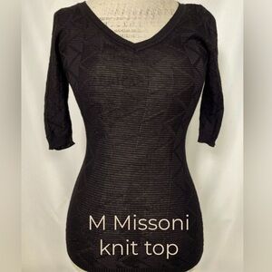 M Missoni stretchy knit top